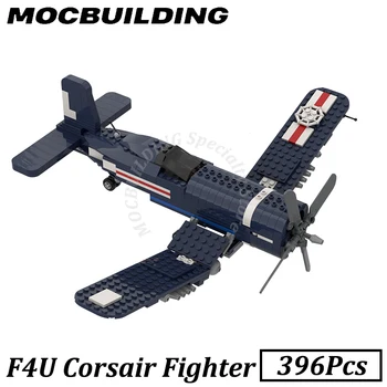 Модель истребителя F4U Corsair, строительные игрушки MOC Bricks, развивающие игрушки для детей, подарки для детей
